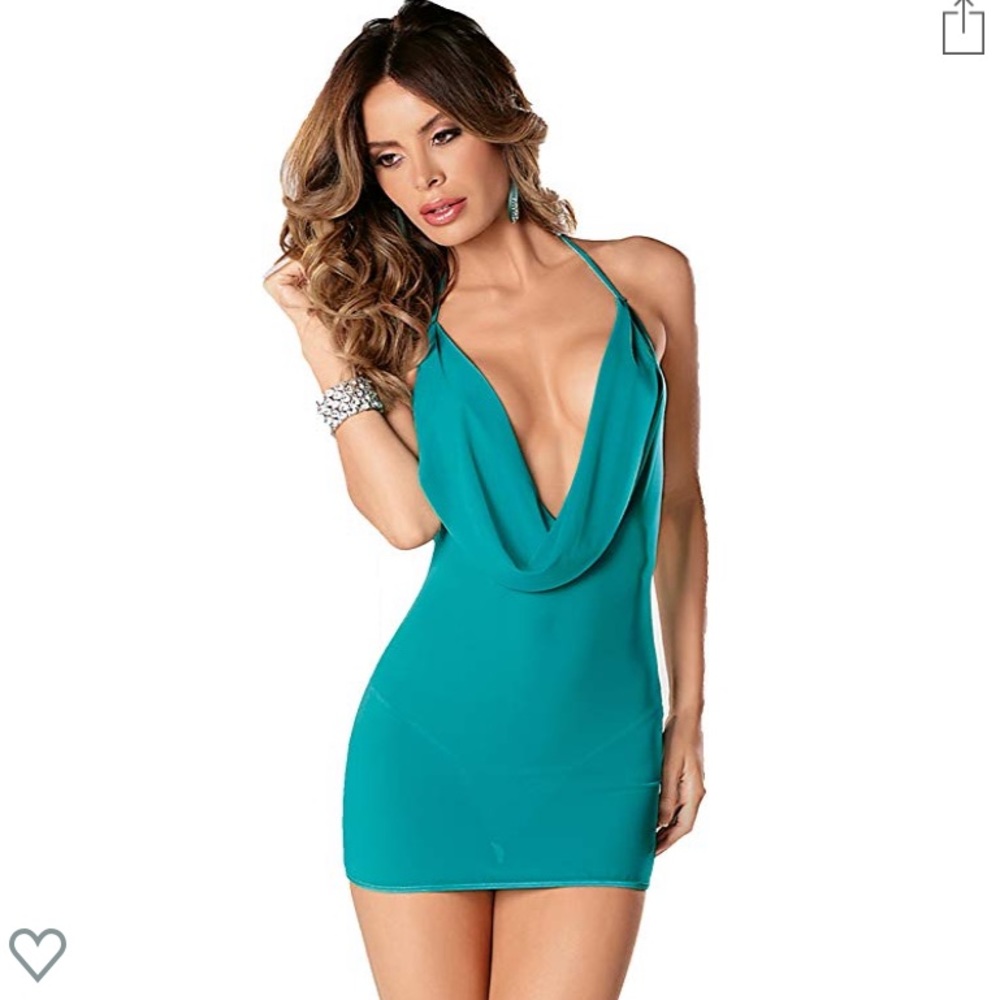 Women’s Cowl Neck Low Back Chemise